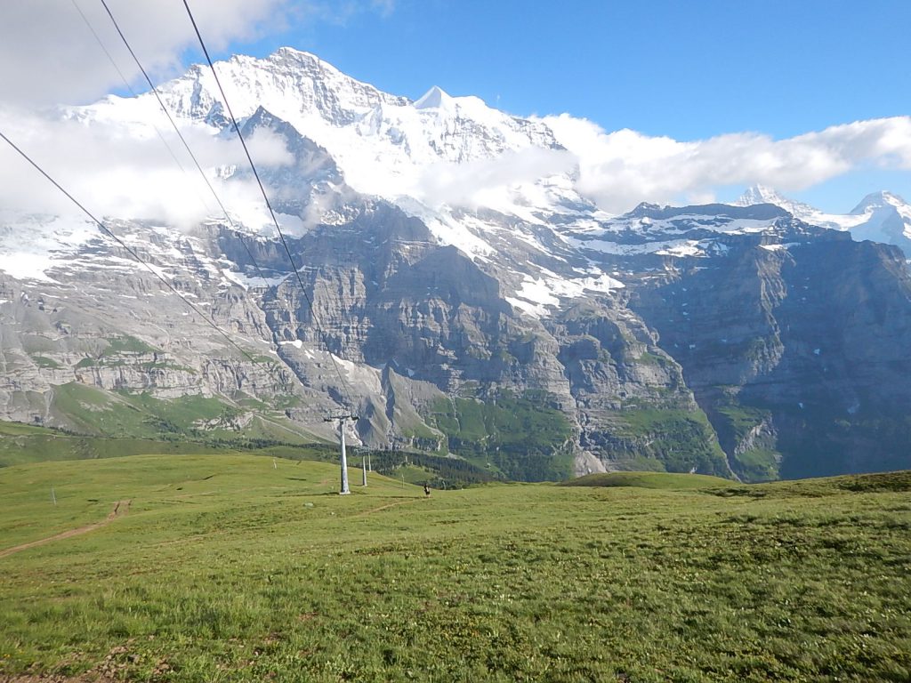 Lauberhorn-Strecke im Sommer