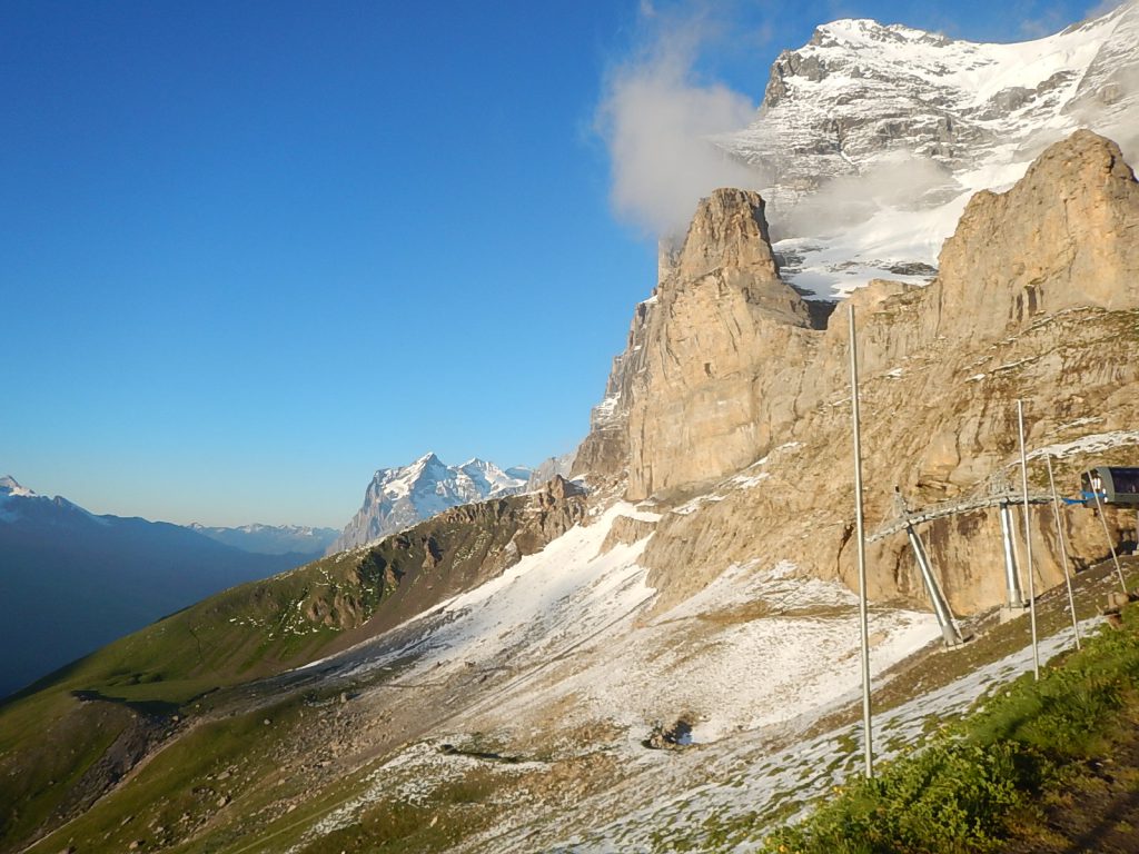 Blick auf den Eiger Trail